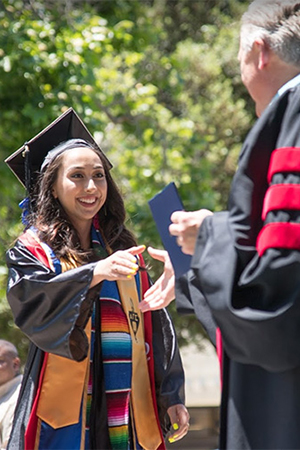 Young woman graduation