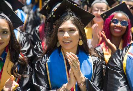 Woman graduating