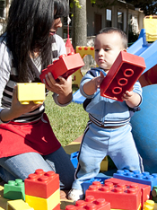 Child in the infant program