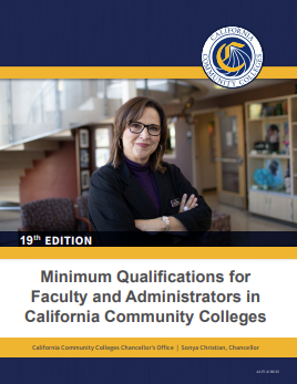 Minimum Qualifications document