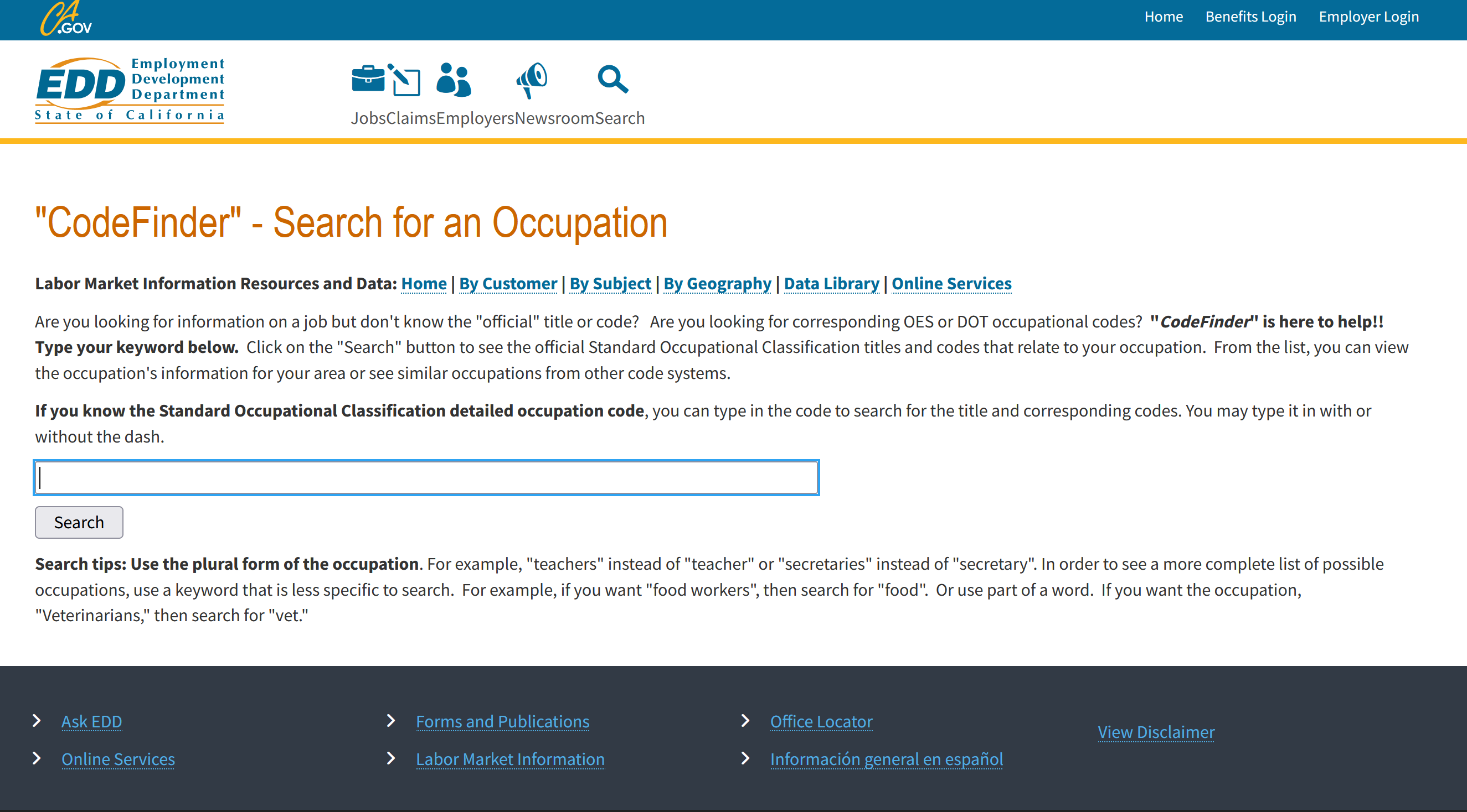 CA Labor Statistics