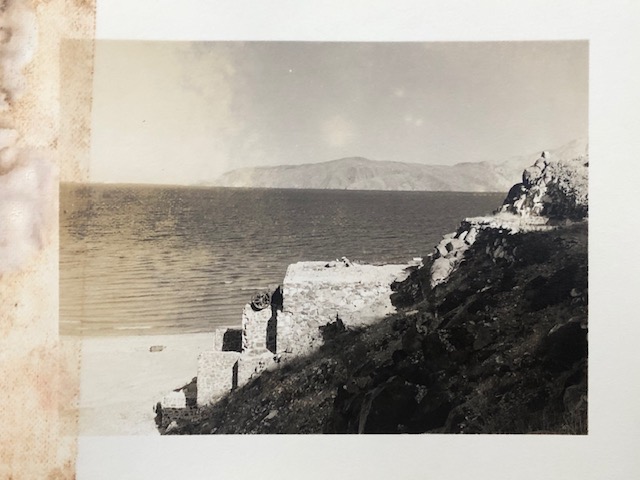 Unidentified stone structure seen during Hancock exploration