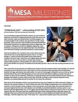 mesa newsletter