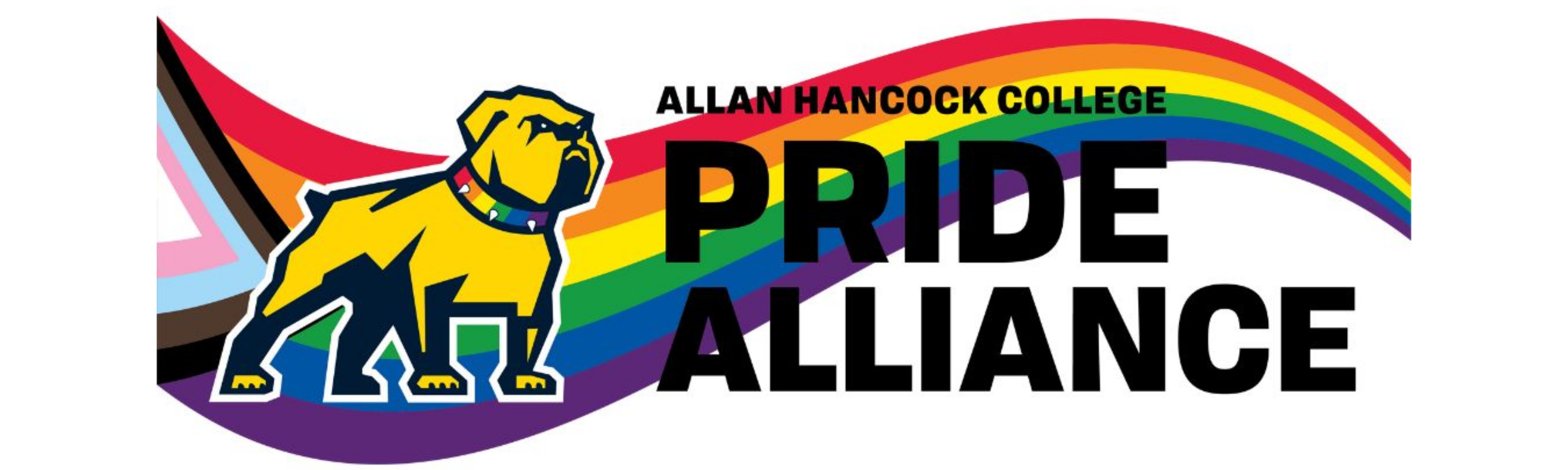 Allan Hancock College Pride Alliance Club Rainbow Flag Flying Behind Spike