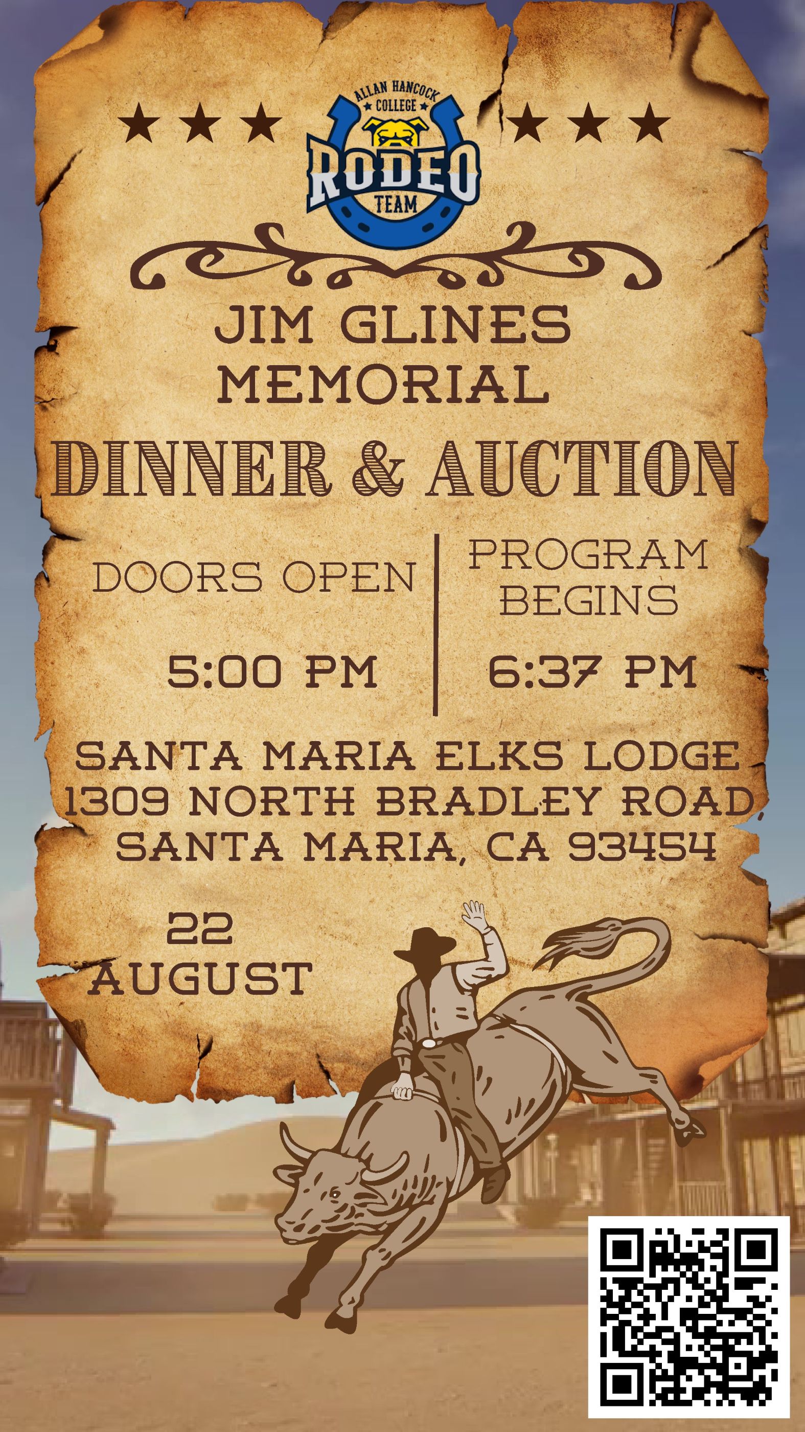 AHC Rodeo Dinner and Auction Flyer