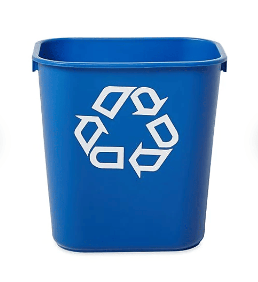 Blue Recyling Bin