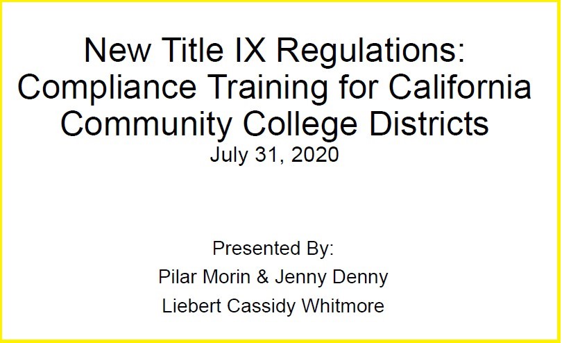 Title IX training