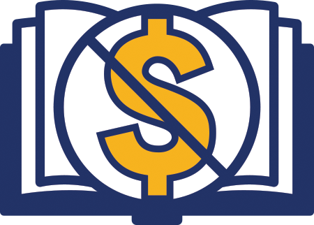 Open book with dollar sign